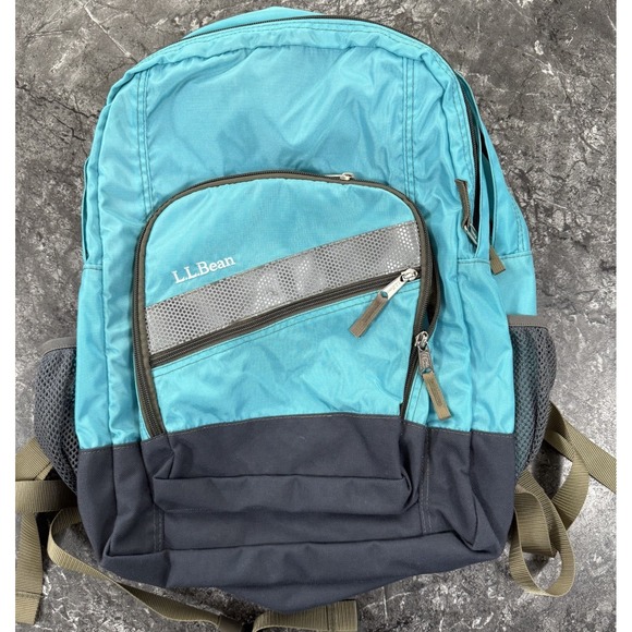 LL Bean Unisex Adult Weatherproof Nylon Deluxe Book Pack 37L Backpack Teal - Picture 1 of 12